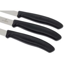 Набір кухонний Victorinox SwissClassic Paring Set з чорн. ручками, 3 ножі (8,8,11см), подарункове пакування