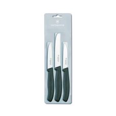 Набор кухонный Victorinox SwissClassic Paring Set с черн. ручками, 3 ножа (8,8,11см)