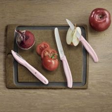 Набір кухонний Victorinox SwissClassic Paring Set з рож. ручками, 3 пред (2 ножі, овочечистка Universal), подарункове пакування