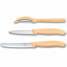 Набір кухонний Victorinox SwissClassic Paring Set з помар. ручками, 3 пред (2 ножі, овочечистка Universal), подарункове пакування