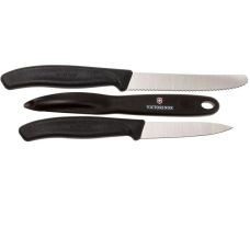 Набір кухонний Victorinox SwissClassic Paring Set з чорн. ручками (2 ножа, овочечистка), подарункове пакування