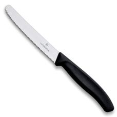 Набор кухонный Victorinox Swiss Classic Tomato&Sausage Gift Set 11 см/серрейт, с чер. ручками, 6 ножей, подарочная упаковка
