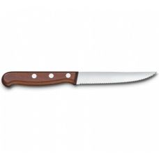 Набор кухонный Victorinox Wood Steak Set 12 см/серрейт с дерев. ручкой, подарочная упаковка