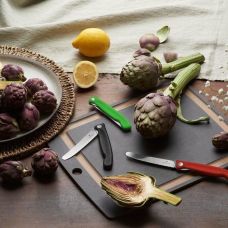 Набір кухонний Victorinox SwissClassic Cutting Board Set з черв. ручкою, 2 пред (складний ніж, дошка для нарізання), подарункове пакування