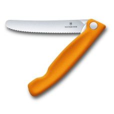 Набор кухонный Victorinox SwissClassic Table Set с оранж. ручками, 3 пред (складной нож, вилка, ложка), подарочная упаковка
