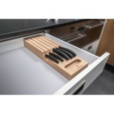 Кухонный набор Victorinox SwissClassic In-Drawer, 5 ножей + подставка, черный