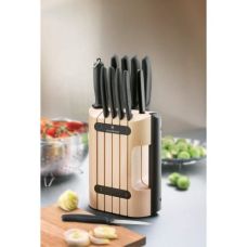 Кухонный набор Victorinox SwissClassic Cutlery Block, 9 ножей/муссат/овочечистка/подставка, черный