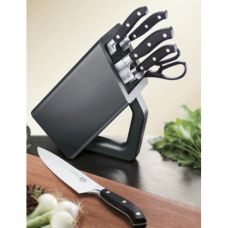Кухонный набор Victorinox Grand Maitre Cutlery Block, 5 ножей/ножницы/подставка, черный
