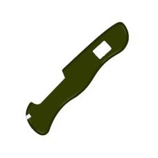 Накладка на нож Victorinox задняя, с фиксатором, 111 мм, зеленая