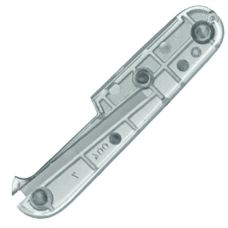 Накладка на нож Victorinox задняя, 91 мм, прозрачная серебристая