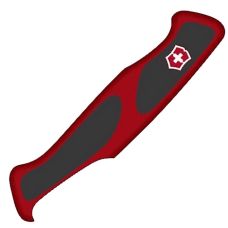 Накладка на нож Victorinox RangerGrip Vh+ передняя, с логотипом, 130 мм, красная с черным