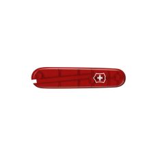 Накладка на нож Victorinox kVa+ передняя, с логотипом, 84 мм, прозрачная красная