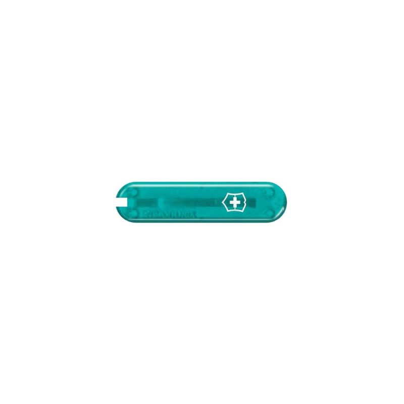 Накладка на нож Victorinox Tropical Surf передняя с лого (Fa+), 58 мм, прозрачная голубая