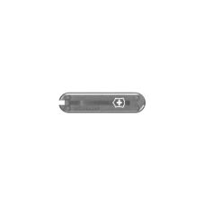 Накладка на ніж Victorinox Mystical Morning передня з лого (Fa+), 58 мм, прозора сіра