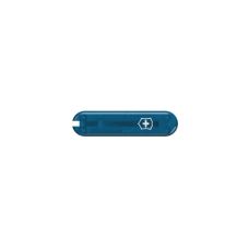Накладка на ніж Victorinox Sky High передня з лого (Fa+), 58 мм, прозора синя