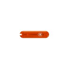 Накладка на нож Victorinox Fire Opal передняя с лого (Fa+), 58 мм, прозрачная оранжевая