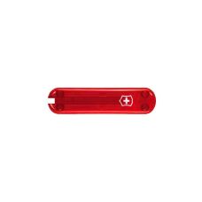 Накладка на ніж Victorinox передня з лого (Fa+), 65 мм, прозора червона