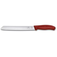 Кухонный нож Victorinox SwissClassic Bread, 21 см, с красн. ручкой, блистер