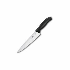 Кухонный нож Victorinox SwissClassic Carving, 19 см, с черн. ручкой, блистер