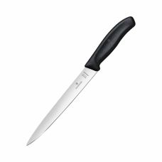 Кухонный нож Victorinox SwissClassic Filleting Flex, 20 см, гибкий, с черн. ручкой, блистер