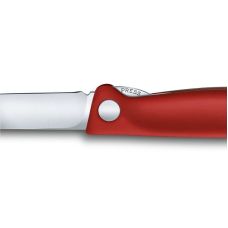 Кухонный нож Victorinox SwissClassic Foldable Paring, 11 см, с красн. ручкой, блистер