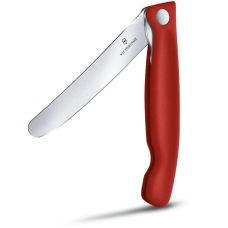 Кухонный нож Victorinox SwissClassic Foldable Paring, 11 см, с красн. ручкой, блистер
