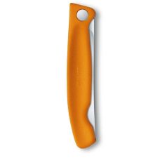 Кухонный нож Victorinox SwissClassic Foldable Paring, 11 см, с оранж. ручкой, блистер