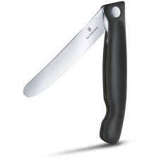 Кухонный нож Victorinox SwissClassic Foldable Paring, 11 см, с черн. ручкой, блистер