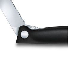 Кухонный нож Victorinox SwissClassic Foldable Paring, 11 см, с черн. ручкой, блистер