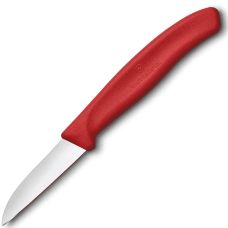 Кухонный нож Victorinox SwissClassic Paring, 6 см, с красн. ручкой