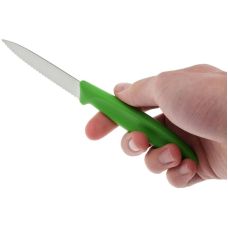 Кухонный нож Victorinox SwissClassic Paring, 8 см, с зелен. ручкой