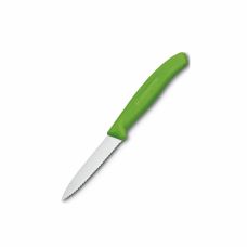 Кухонный нож Victorinox SwissClassic Paring, 8 см, с зелен. ручкой