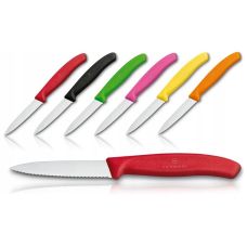 Кухонный нож Victorinox SwissClassic Paring, 8 см, с красн. ручкой