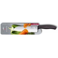 Кухонный нож Victorinox SwissClassic Santoku, 17 см, с черн. ручкой, блистер