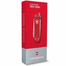 Ніж Victorinox Classic SD Alox Colors Sweet Berry, 58мм/5функ/рифл/червоний