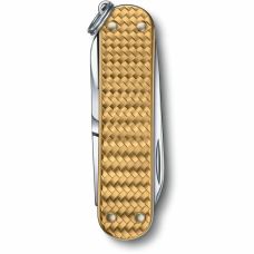 Ніж Victorinox Classic SD Precious Alox Brass Gold 58мм/5функ/рифл/золотий