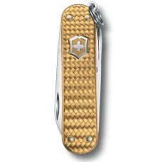 Ніж Victorinox Classic SD Precious Alox Brass Gold 58мм/5функ/рифл/золотий