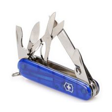 Нож Victorinox Climber 91мм/14функ/прозрачный синий