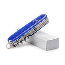 Нож Victorinox Climber 91мм/14функ/прозрачный синий