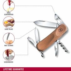 Нож Victorinox EvoWood 10 85мм/11функ/орех