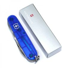 Нож Victorinox Huntsman 91мм/15функ/прозрачный синий