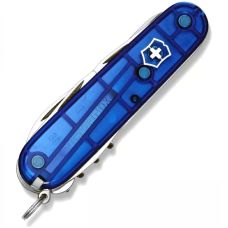Нож Victorinox Huntsman 91мм/15функ/прозрачный синий