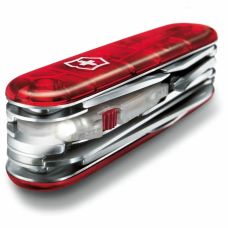 Нож Victorinox Huntsman Lite 91мм/21функ/прозрачный красный