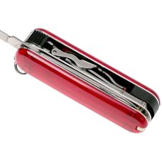 Нож Victorinox NailClip 580 65мм/8функ/прозрачный красный