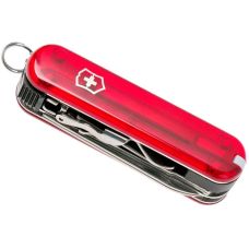 Нож Victorinox NailClip 580 65мм/8функ/прозрачный красный