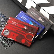Набор Victorinox Swisscard Lite 82х54х4мм/13функ/прозрачный черный