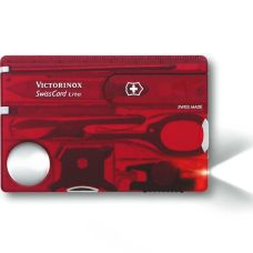 Набір Victorinox Swisscard Lite 82х54х4мм/13функ/прозорий червоний, блістер