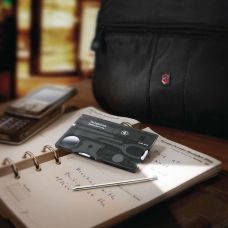 Набор Victorinox Swisscard Lite 82х54х4мм/13функ/прозрачный черный