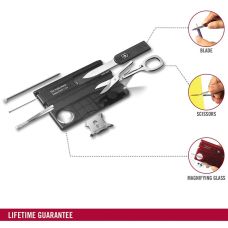 Набор Victorinox Swisscard Lite 82х54х4мм/13функ/прозрачный черный