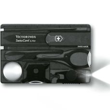 Набор Victorinox Swisscard Lite 82х54х4мм/13функ/прозрачный черный, блистер